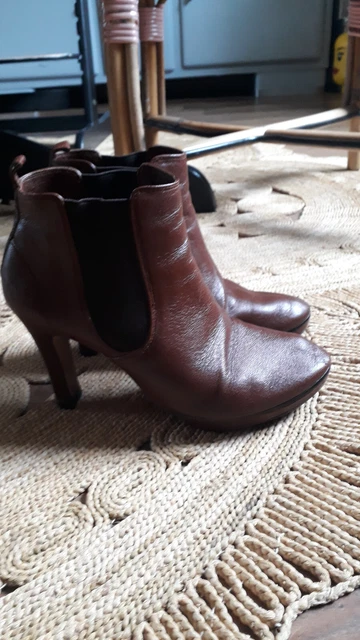 Bottines Repetto marron camel 39.5