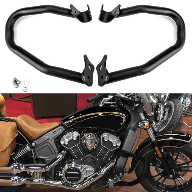 Reliable Engine Guard Highway Crash Bars BlackFor Indian Scout 2015-2018 AUS