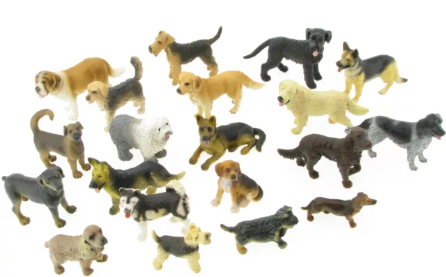 20 Schleich Hund Bobtail Beagle Dackel Husky Fox Airedale Terrier Rottweiler Dog 2