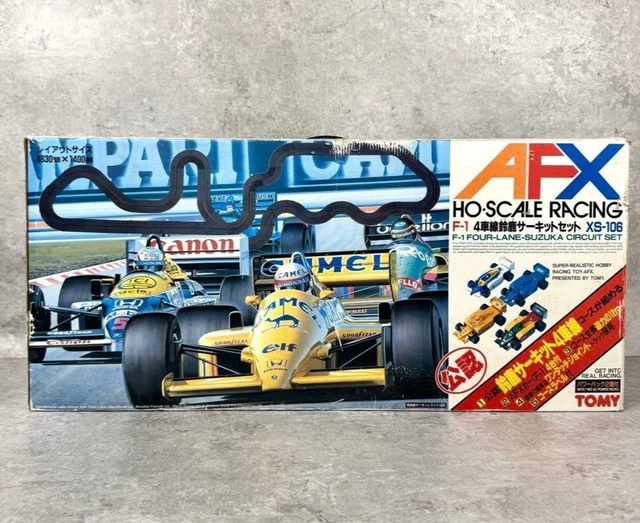 TOMY AFX XS-106 HO Scale F-1 4-Lane Racing Circuit Set Vintage