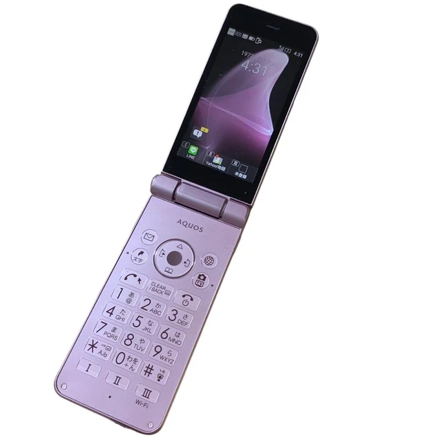 SHARP AQUOS KEITAI 2 602SH NP602SH Pink 4G Flip Phone SIM Locked
