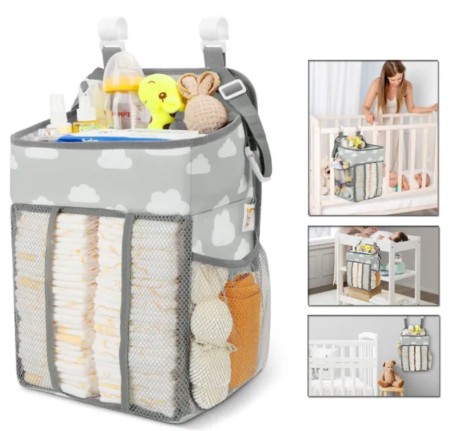 Hanging Diaper Caddy Organizer - Diaper Stacker for Changing Table for new born