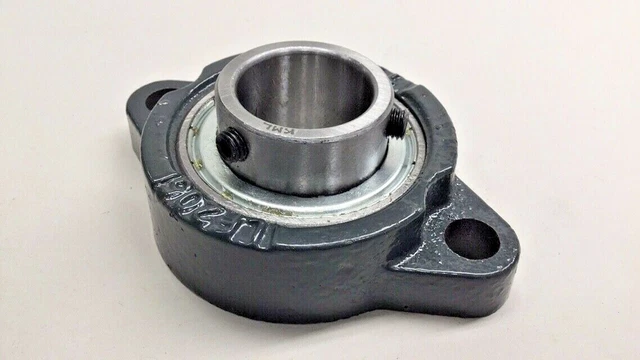 2x UCFL206 Flanschlager 30 Mm – Rhombisch, 2-Bolzen, Mit Öldüsen – Selbstausrichtend Für Fördersysteme & Maschinen