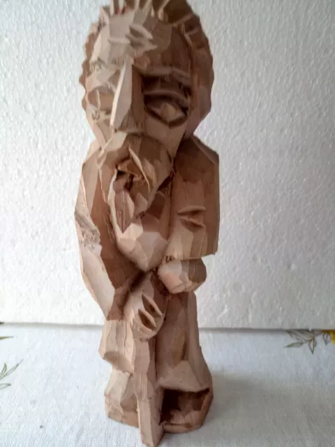 Holzfigur Rübezahl aus Schlesien handgeschnitzt H=25cm