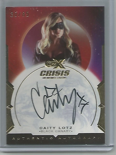 CZX Cryptozoic Crisis Infinite Earths Caity Lotz as Black Canary Auto 30/85