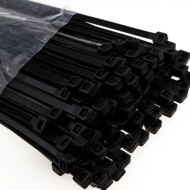 Cable Zip Ties [50 PACK] Nylon Wraps High Quality Strong 150mm/200mm/250mm/300mm