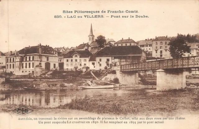 LAC ou VILLERS - Pont sur le Doubs - sites pittoresques de Franche-Comté