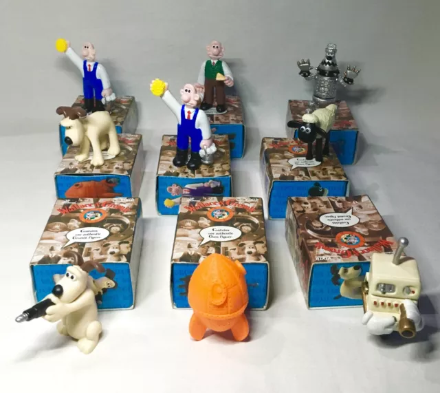 Wallace and Gromit Mini Figures in a matchbox Aardman 1989