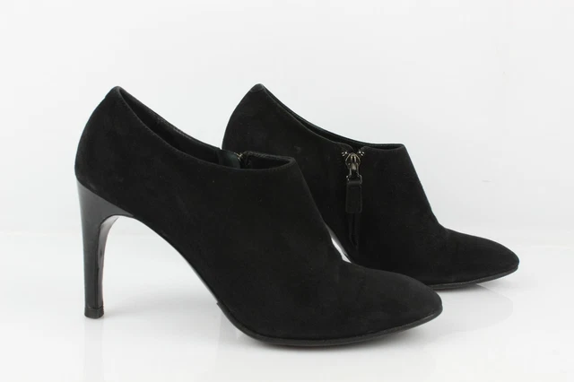 Escarpins MANFIELD Noir Cuir Talons 5 Cm Taille 36,5 - Très Bon état Occasion - Fabriqué En Italie