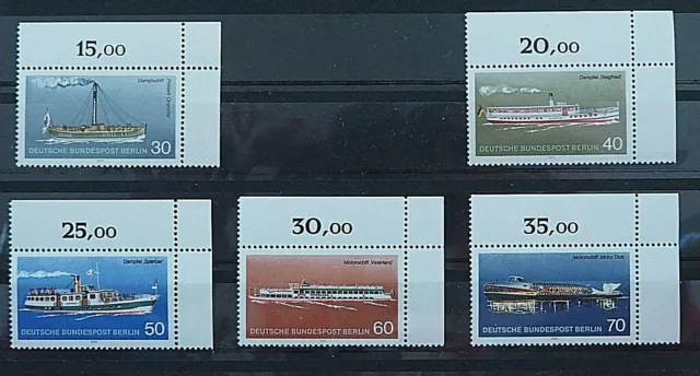 Berlin Michel Nr. 483-487 Postfrisch** mit Eckrand oben rechts (1975)