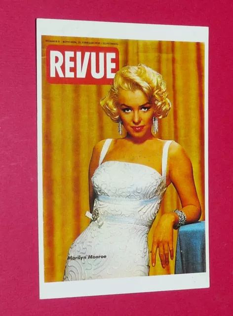 Cpa Cinema Carte Postale Marilyn Monroe Postcard Revue Mm102