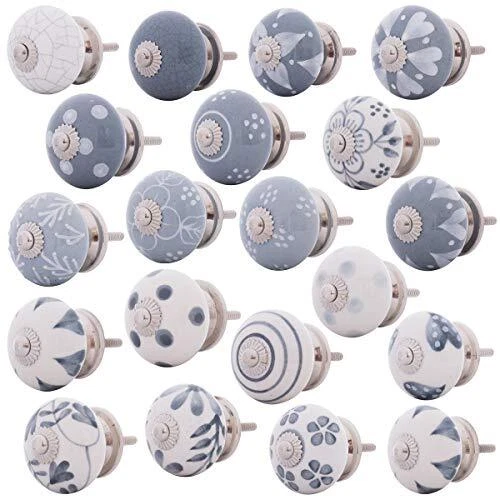 Lot De 6 Boutons Vintage Métal Vert Et Or - Monture Métal, Pied De 2 Cm, Référence 5247, Occasion