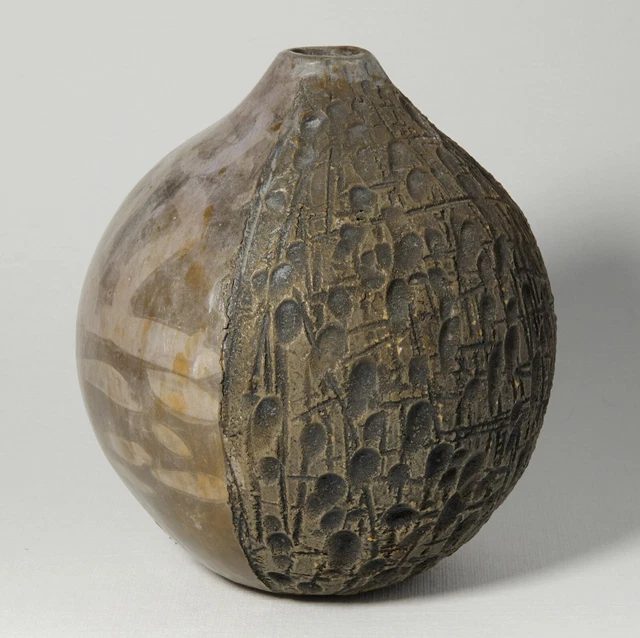 Vase boule ceramique signé St LEU - Décoration
