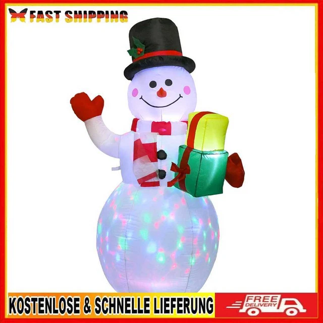 Pupazzo di neve gonfiabile XINLU LED illuminato pompa ad aria lampada da notte decorazione natalizia
