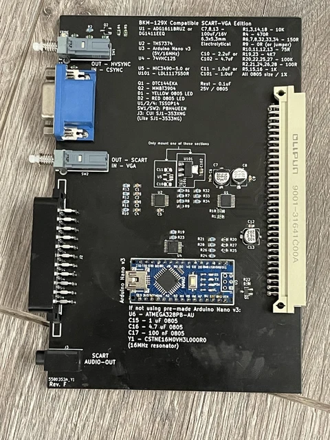 BKM-129X SCART & VGA RGB Card for Sony PVM with bracket