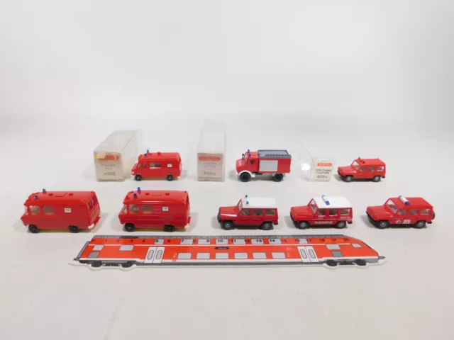 DE2-0,5# 8x Wiking H0 1:87 Feuerwehr MB: 622 Unimog + 609 VRW etc NEUW+3x OVP