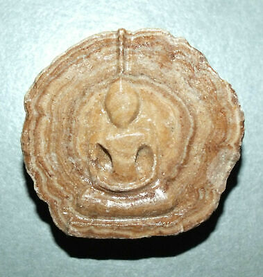 Stone Buddha Carving Talisman Amulet Charm Thailand