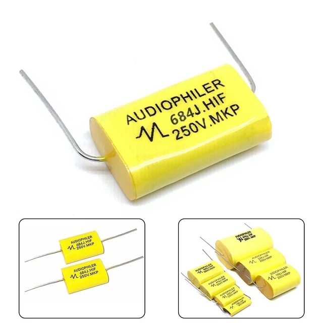 CAPUCHON D'AMPLI À tube axial vintage condensateur en papier syncro 10