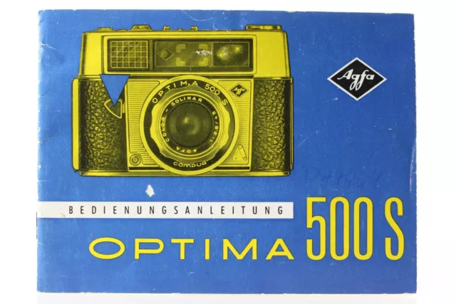Bedienungsanleitung Agfa Optima 500S 500 S Anleitung