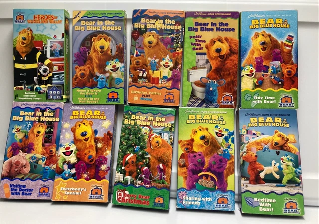 BEAR IN THE Big Blue House VHS Lot 10 Jim Henson So Many Great Titles ...