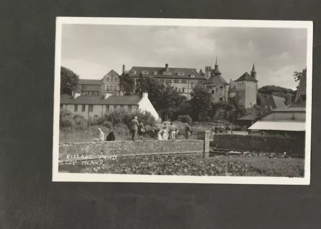 Postcard Wales Pembrokeshire Caldey Island Village Pond