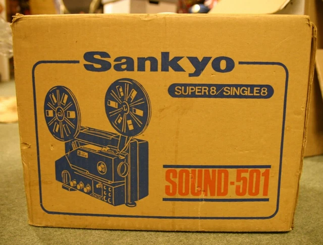 SANKYO SOUND 501 Super/Single 8mm cine film projector full working