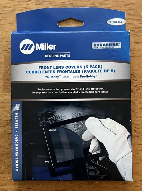 Genuine Miller Pro-Hobby Series Front Lens Covers 5 pack 231411