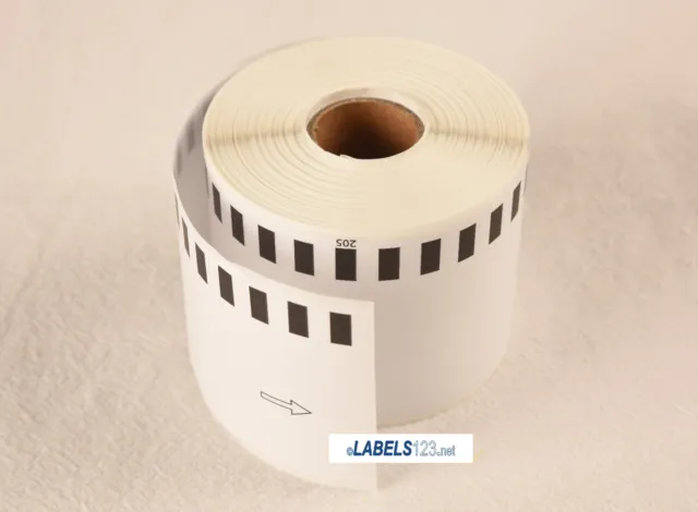 4 Rolls-Fits Brother 2205 Continuous Feed Multipurpose Non OEM Labels
