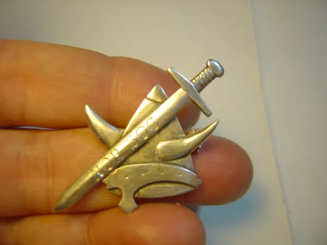 Rare-Norwegian-Solid Silver Brooch-Nor Soc-830S-Signed "By"-Vintage-Investment 3