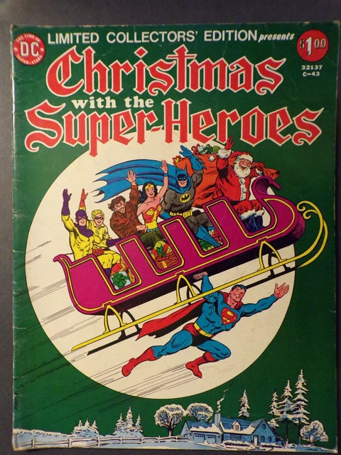 Christmas With the Superheroes (DC Comics 1976) Limited Collectors' Edition, J91