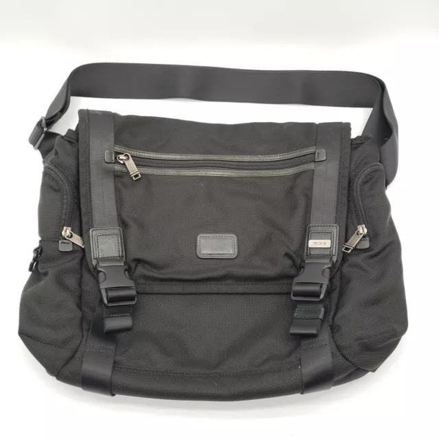 Tumi Benning Deluxe Messenger Alpha Bravo Nylon Brief Bag Black 22370DH