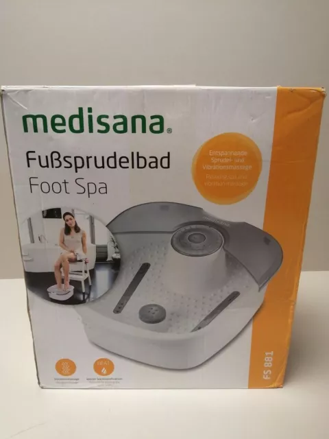 medisana FS881 Fußsprudelbad, Angenehme Fußreflexzonenmassage, Massage Fußbad,