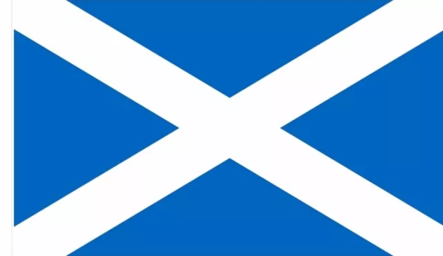 SCOTLAND ST ANDREW LIGHT BLUE 18" x 12" 45cm x 30cm Courtesy flag flags