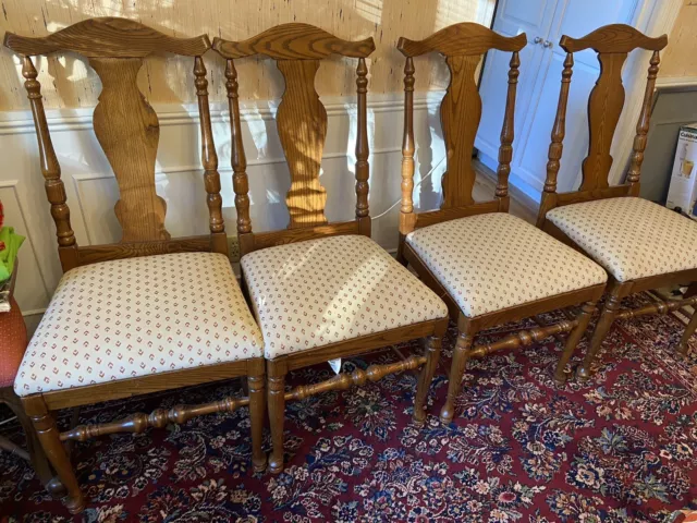 Vintage 4 Pennsylvania House Solid Oak Dining or Side Chairs Set of 4 Vintage 4 Pennsylvania House Solid Oak Dining or Side Chairs Set of 4
