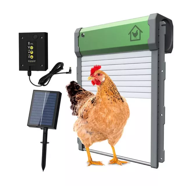 Chicken Door Automatic Solar Powered Chicken Coop Automatic Doorღ 2