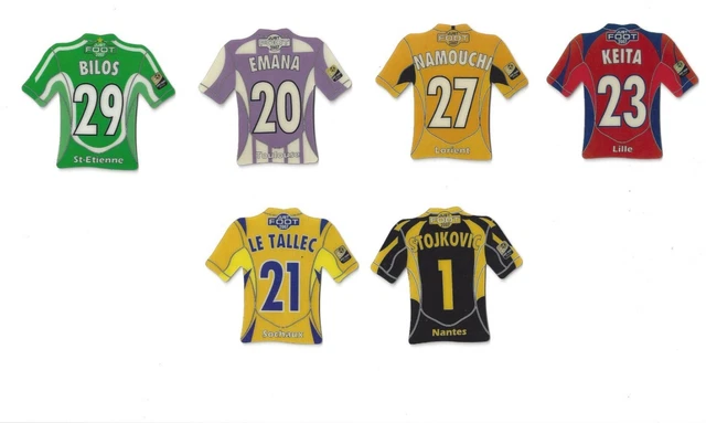 Sports - lot de 125 magnet magnets maillot de football pitch