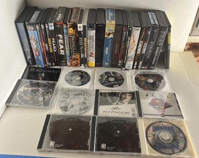 LARGE 30+ VTG PC Computer Video Game CDROM In Box + Manuals 1990’s