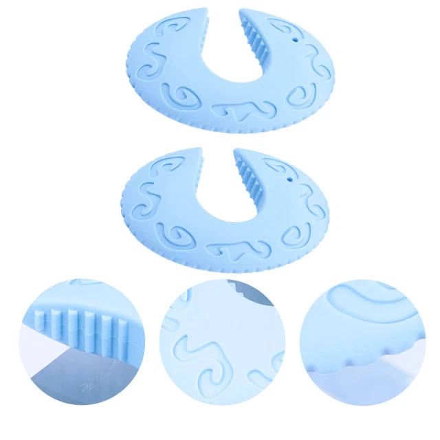 Protège Doigts 5 Tailles PATIKIL 20 Protège-Doigts En Silicone Bleu Ciel - 5 Tailles Assorties Pour Guitare, Comptage, Couture Et Bureau