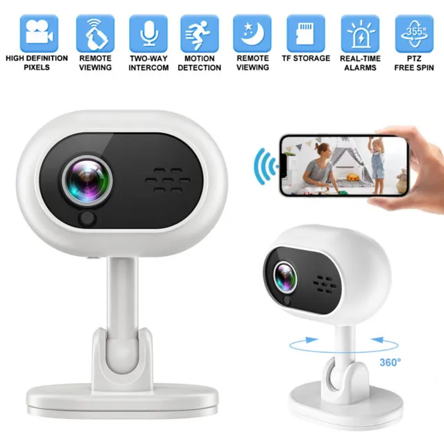 Indoor Security Camera 1080P WiFi Baby Monitor Smart Motion Detection IR Cam