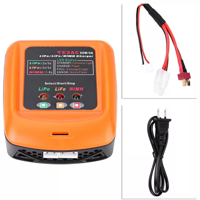 Neu RC 25W 3A Balanced Charger For 2S/3S LiPo LiFe 1-8S NiMh Battery RC Accessor