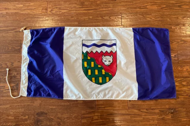 Vintage Scyco Northwest Territories Flag Canada  25” By 54” Inches