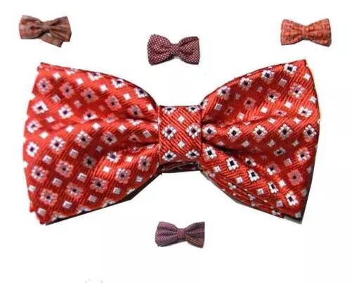 Nœud Papillon Homme De Soie Rouge Et Rouge Bordeaux Divers Rouge Red Bow Noeu