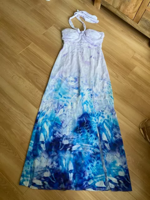 Lipsy blue on sale halter neck dress