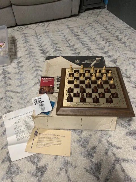 Fidelity Chess Challenger SE12 Budapest Program With Box ULTRA RARE 1983 WORKS