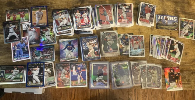 Baseball Lot - 350+ 2024 Topps Series 1 2023 Topps Chrome Update Rookies Inserts