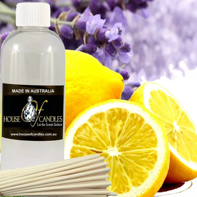 Lavender & Lemon Diffuser Fragrance Oil Refill Air Freshener & Reeds