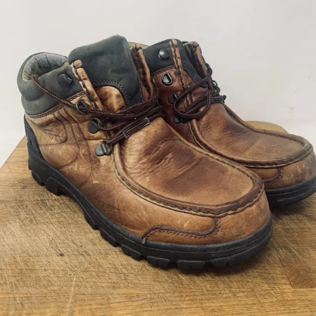 Clarks Active Air Goretex UK 9.5 Brown Leather Boots Walking Hiking waterproof.
