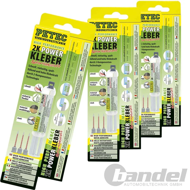 3x11ml 93510 PETEC 2K ADESIVO ELETTRICO ADESIVO UNIVERSALE 2 COMPONENTI