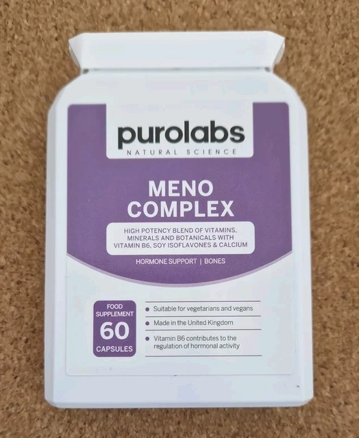 PUROLABS MENOPAUSE Supplement B6 Sage VitD Soy Calcium 11/