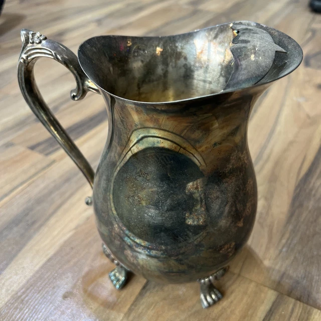 Vintage Leonard Silver Plated Water Pitcher VERY NICE! fast shipping bot belly